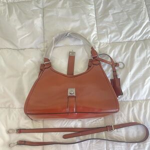 Prada Brown Leather Shoulder Bag